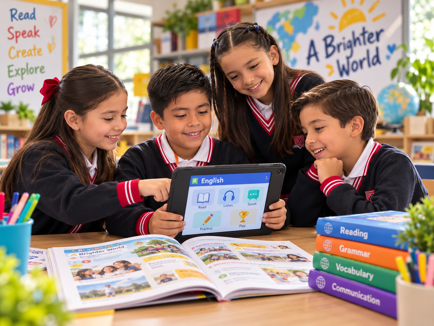 Aprendizaje con libro, plataforma digital y experiencia colaborativa